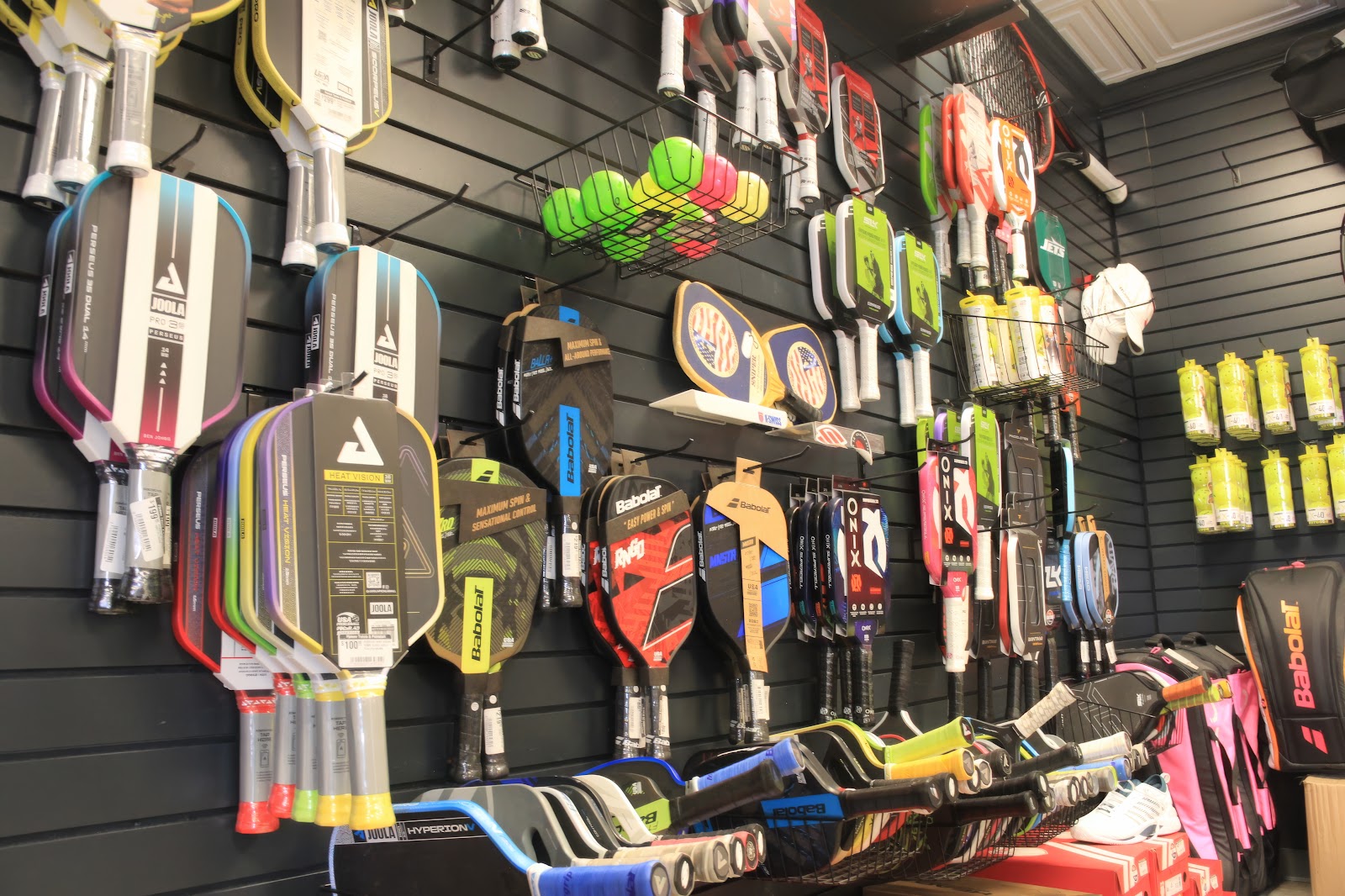 Platform tennis paddles at Forever Tennis.